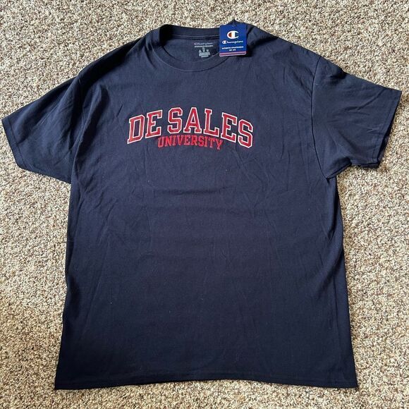 DeSales University Men’s Champion Blue Short Sleeve T-Shirt Size Extra Large New - Picture 4 of 10